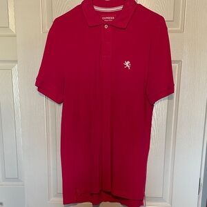 Express Men's Bold Pink Polo Shirt